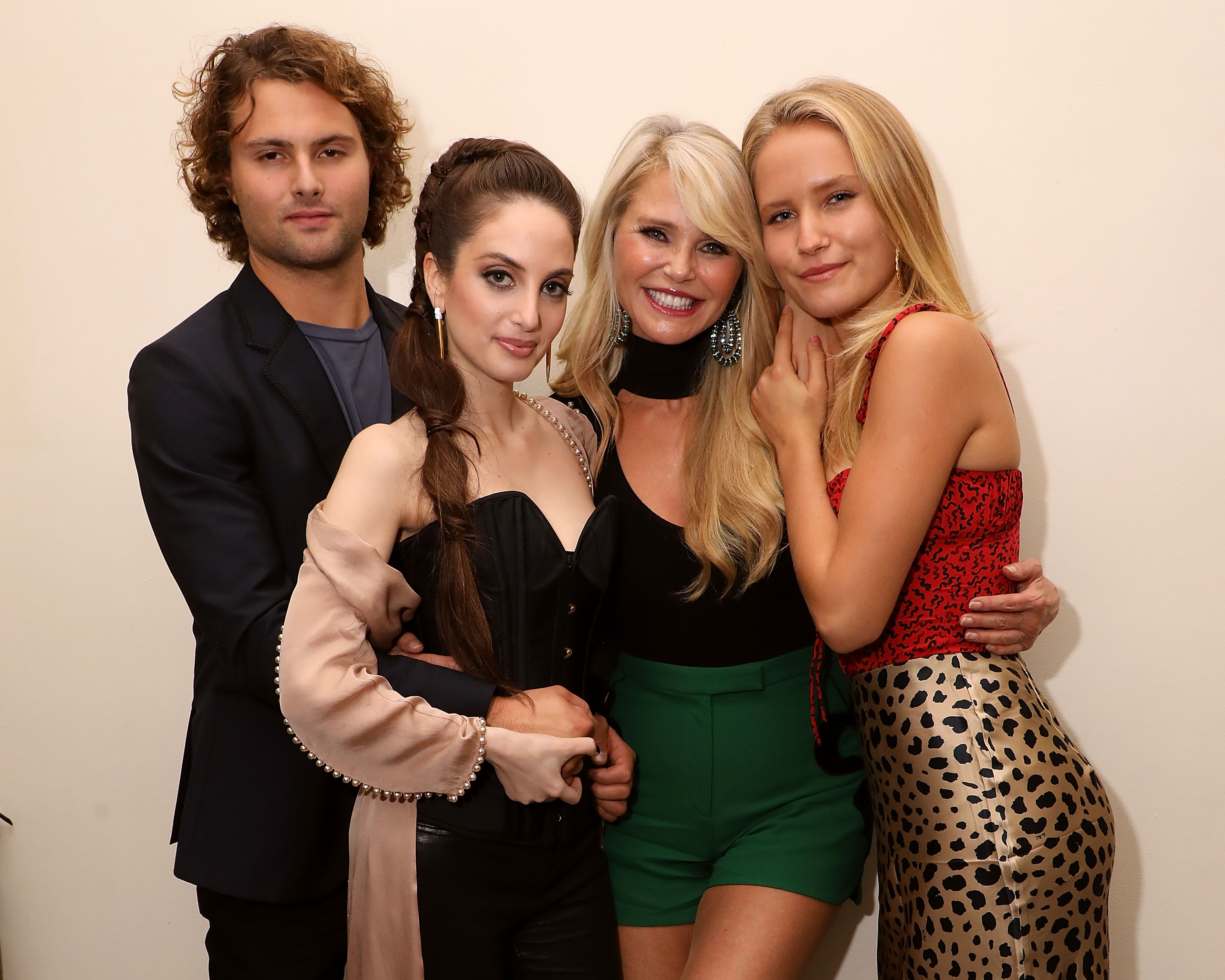 Jack Brinkley Cook, Alexa Ray Joel, Christie Brinkely and Sailor Brinkley Cook